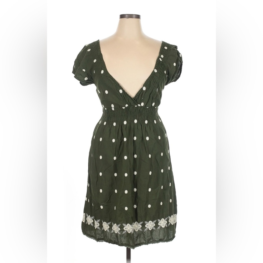 Cute Options 100% cotton, pretty, green sundress.